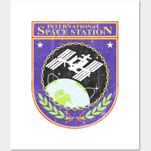 International Space Station Vintage Logo Posters and Art